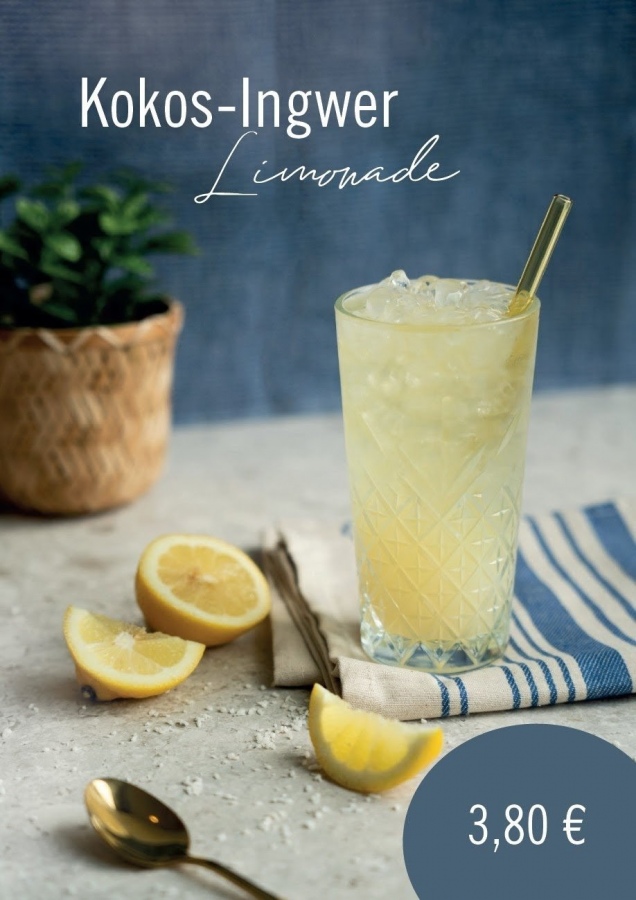 Kokos Ingwer limo neu